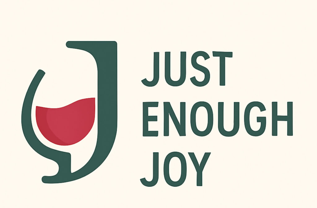 Just Enough Joy wine blog logo