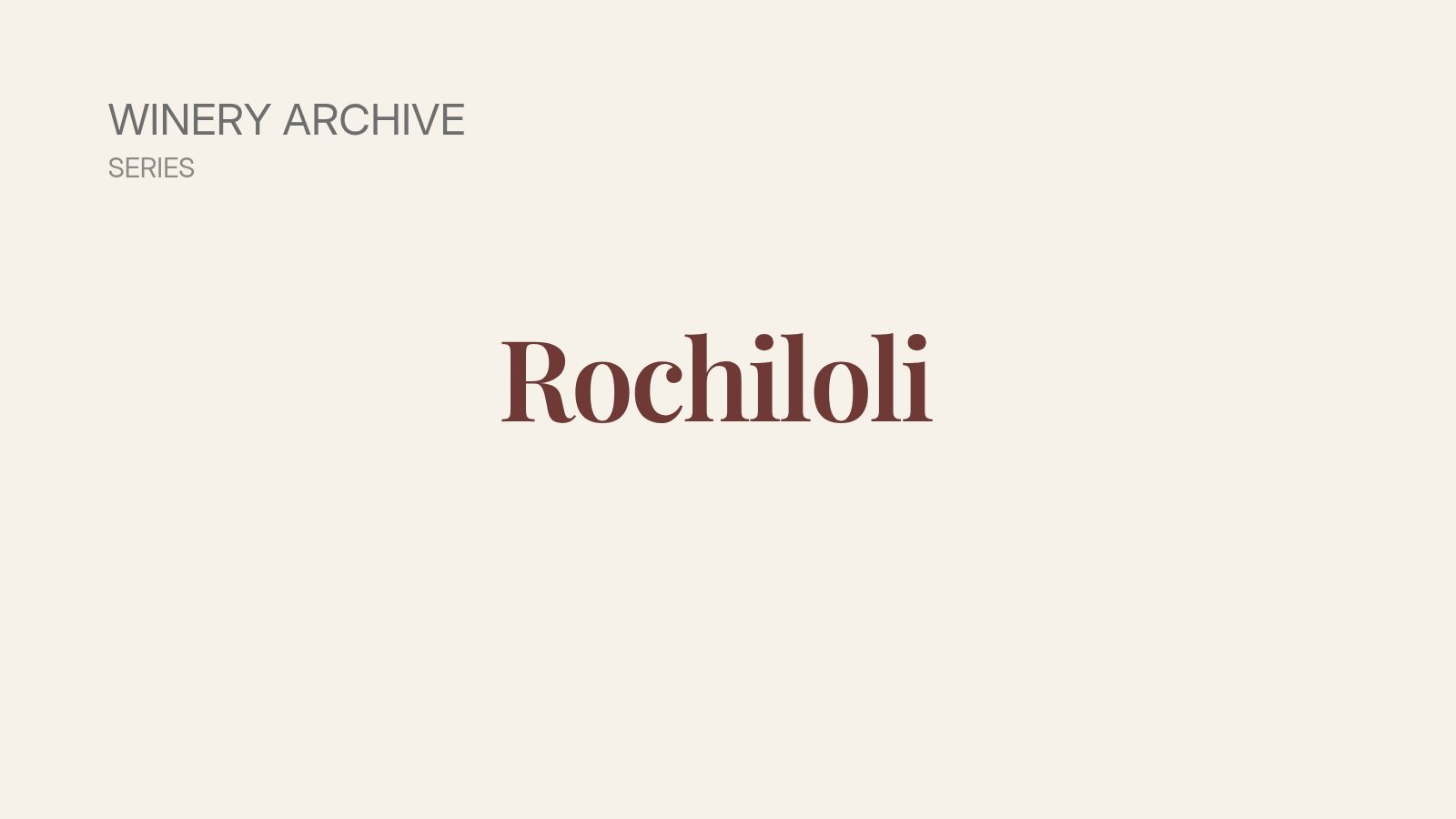Rochioli Vineyards & Winery label banner