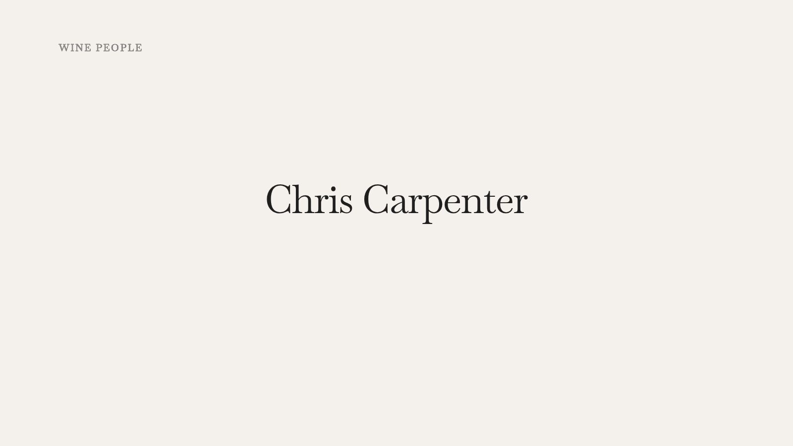 Chris Carpenter, Napa Valley winemaker known for Mountain AVA Cabernet Sauvignon