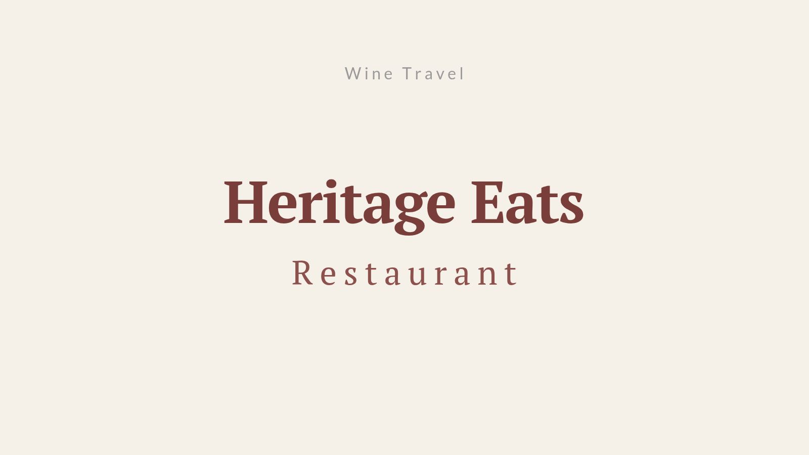 Heritage Eats restaurant in Napa Valley, a casual dining spot between winery visits
