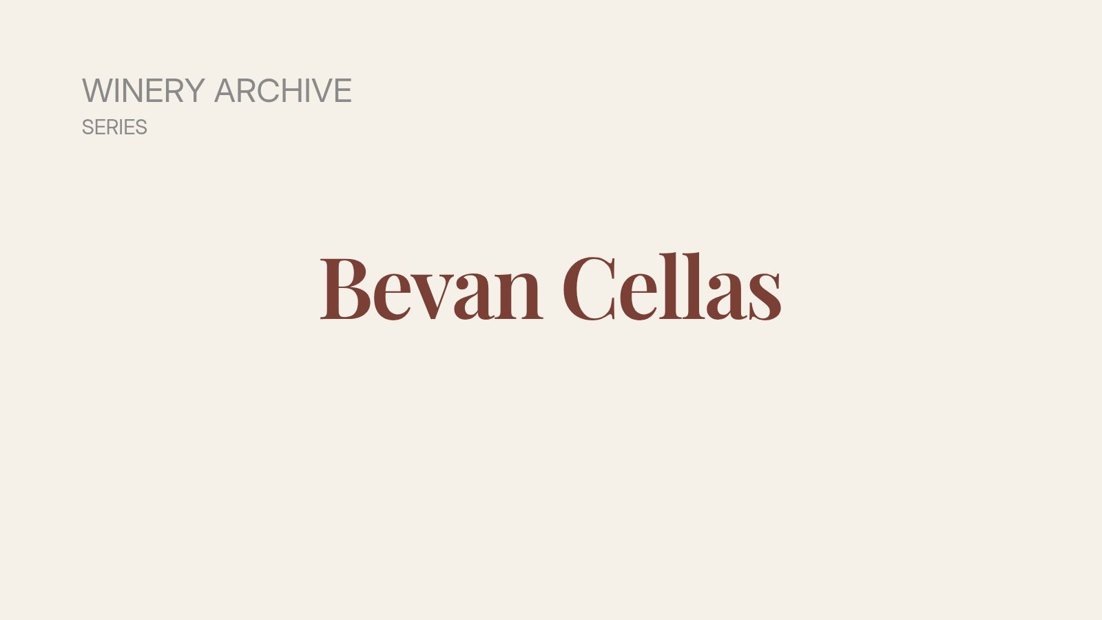 Bevan Cellars winery archive cover image from Just Enough Joy wine blog