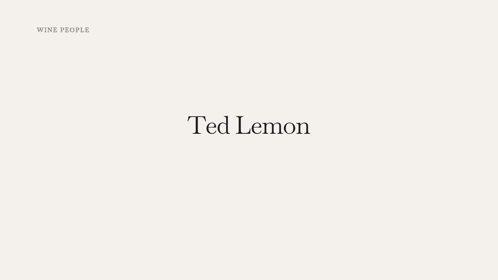 Ted Lemon, Wine People profile cover image